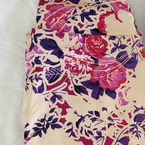 Lularoe Leggings Disney Legging Flowers One Size Beauty Beast Print